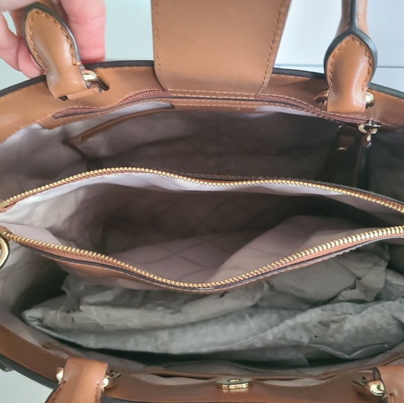 Gramercy Large Leather Satchel - Picture 2 of 5